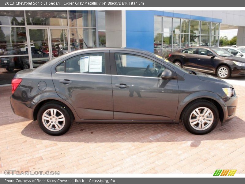 Cyber Gray Metallic / Jet Black/Dark Titanium 2013 Chevrolet Sonic LT Sedan