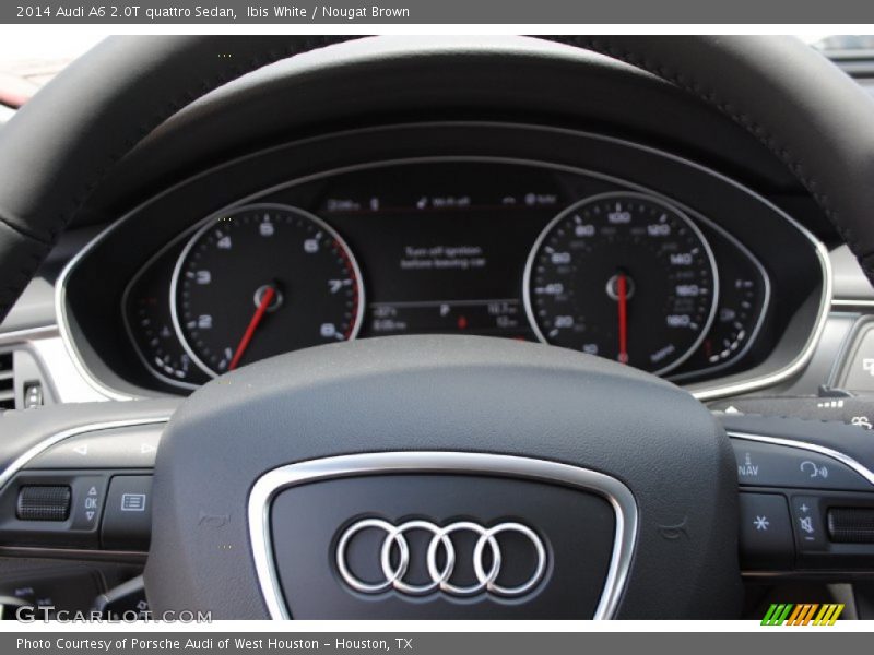 Ibis White / Nougat Brown 2014 Audi A6 2.0T quattro Sedan