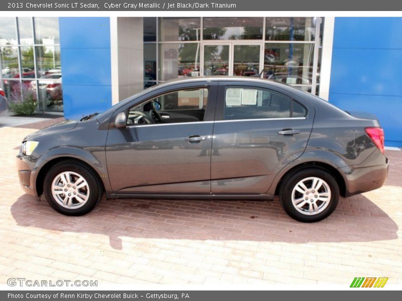 Cyber Gray Metallic / Jet Black/Dark Titanium 2013 Chevrolet Sonic LT Sedan