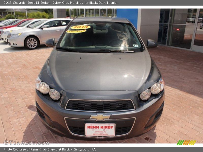 Cyber Gray Metallic / Jet Black/Dark Titanium 2013 Chevrolet Sonic LT Sedan
