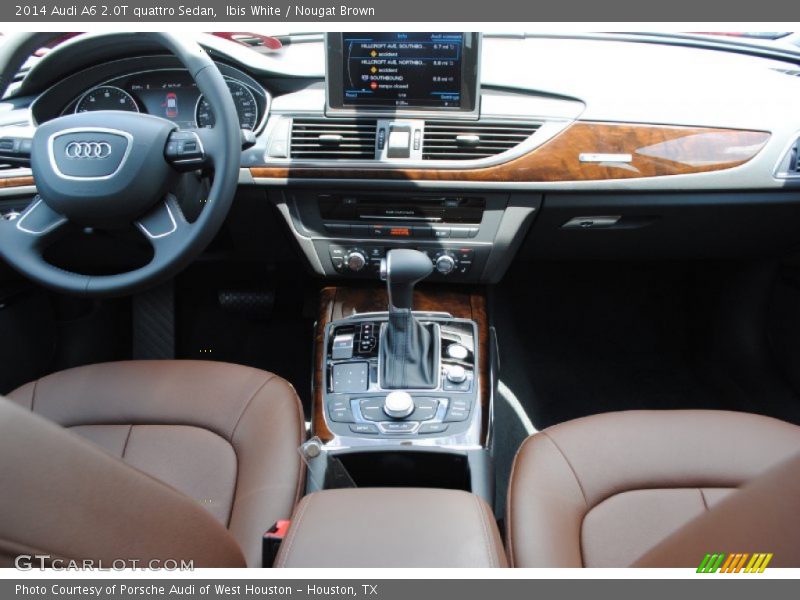 Ibis White / Nougat Brown 2014 Audi A6 2.0T quattro Sedan