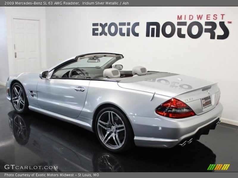 Iridium Silver Metallic / Ash 2009 Mercedes-Benz SL 63 AMG Roadster
