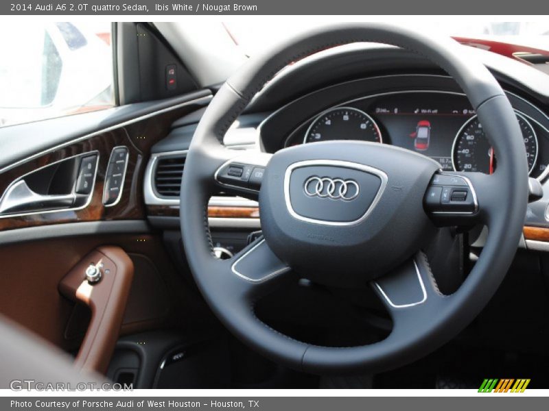 Ibis White / Nougat Brown 2014 Audi A6 2.0T quattro Sedan