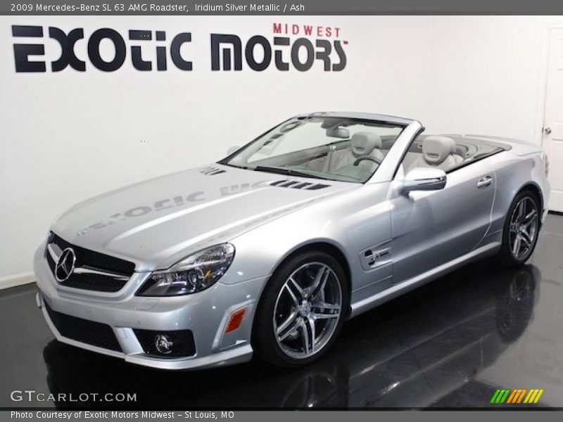 Iridium Silver Metallic / Ash 2009 Mercedes-Benz SL 63 AMG Roadster