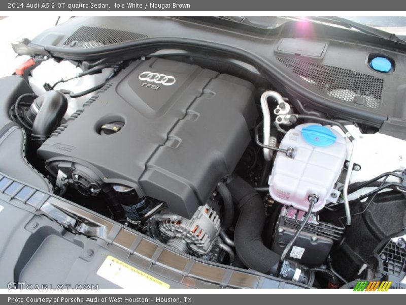Ibis White / Nougat Brown 2014 Audi A6 2.0T quattro Sedan