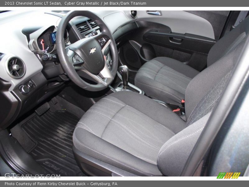 Cyber Gray Metallic / Jet Black/Dark Titanium 2013 Chevrolet Sonic LT Sedan