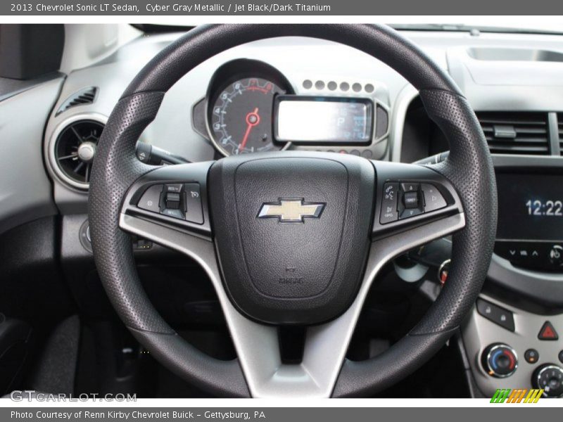 Cyber Gray Metallic / Jet Black/Dark Titanium 2013 Chevrolet Sonic LT Sedan