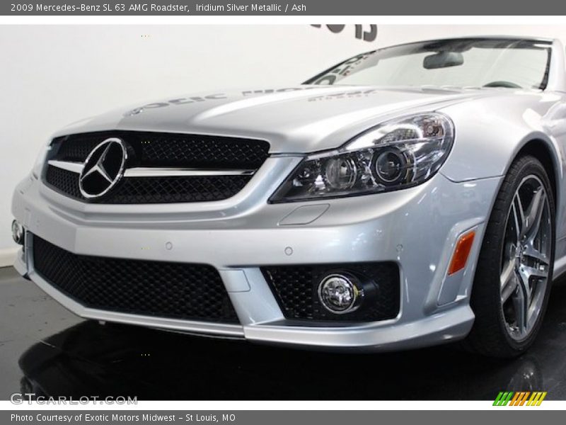 Iridium Silver Metallic / Ash 2009 Mercedes-Benz SL 63 AMG Roadster