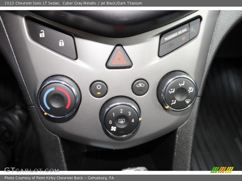 Cyber Gray Metallic / Jet Black/Dark Titanium 2013 Chevrolet Sonic LT Sedan