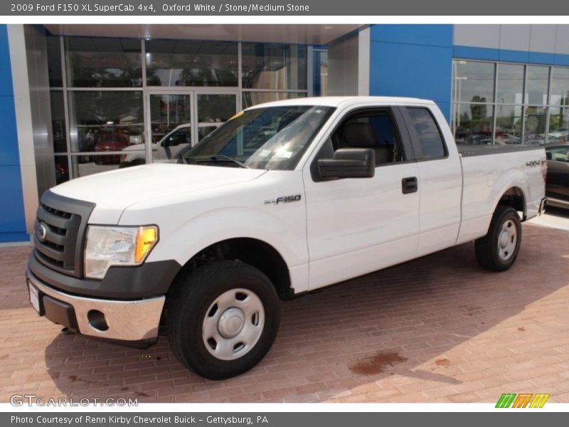Oxford White / Stone/Medium Stone 2009 Ford F150 XL SuperCab 4x4