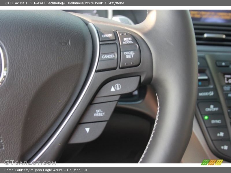 Bellanova White Pearl / Graystone 2013 Acura TL SH-AWD Technology