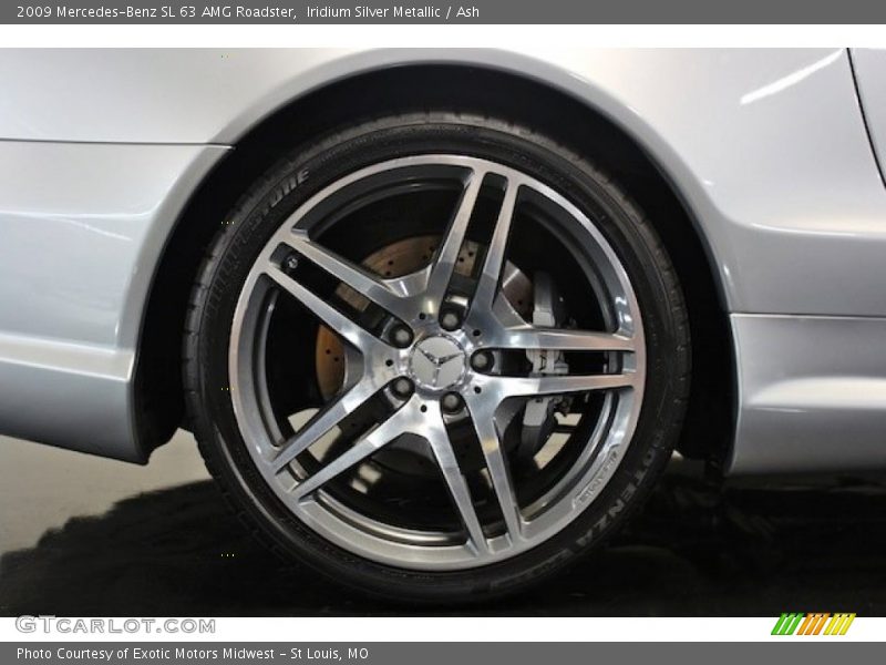 Iridium Silver Metallic / Ash 2009 Mercedes-Benz SL 63 AMG Roadster