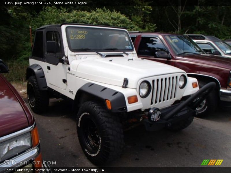 Stone White / Agate 1999 Jeep Wrangler SE 4x4
