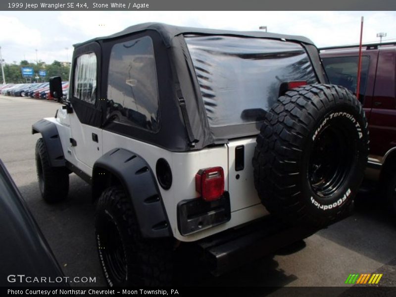 Stone White / Agate 1999 Jeep Wrangler SE 4x4