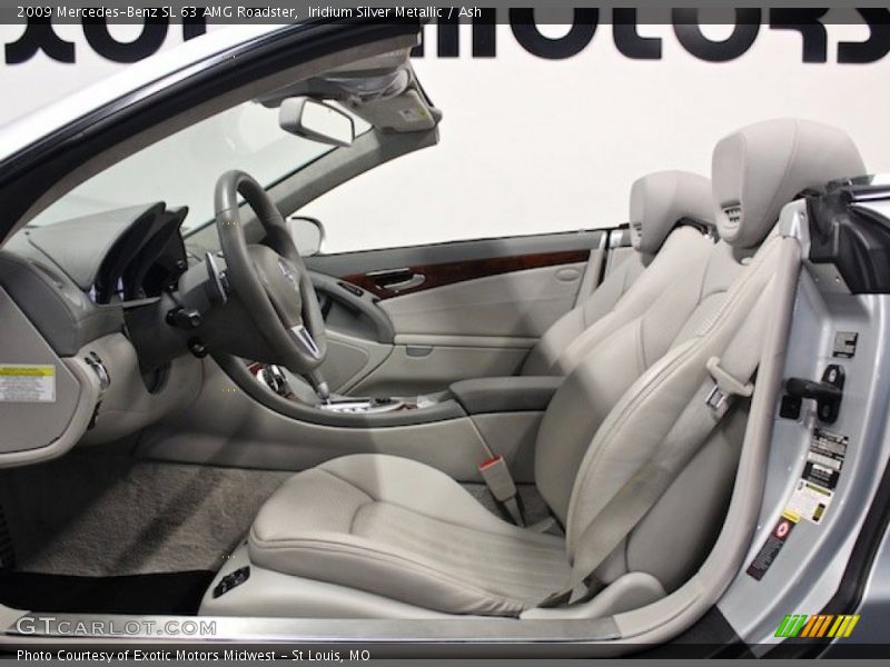 Iridium Silver Metallic / Ash 2009 Mercedes-Benz SL 63 AMG Roadster