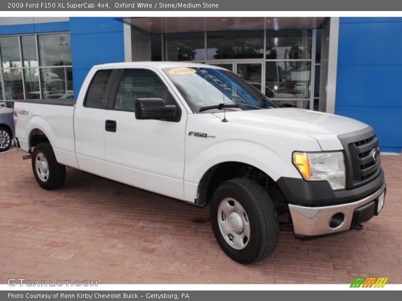 Oxford White / Stone/Medium Stone 2009 Ford F150 XL SuperCab 4x4