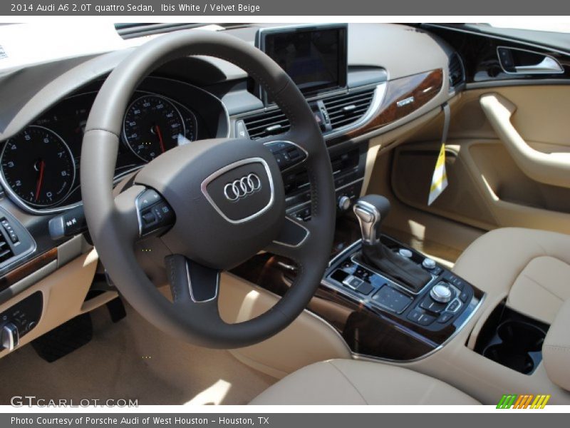 Ibis White / Velvet Beige 2014 Audi A6 2.0T quattro Sedan