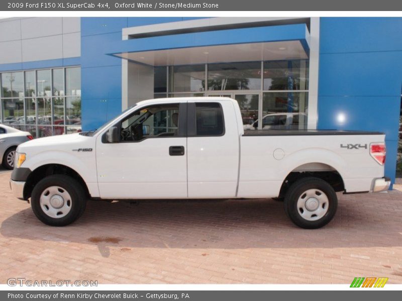 Oxford White / Stone/Medium Stone 2009 Ford F150 XL SuperCab 4x4