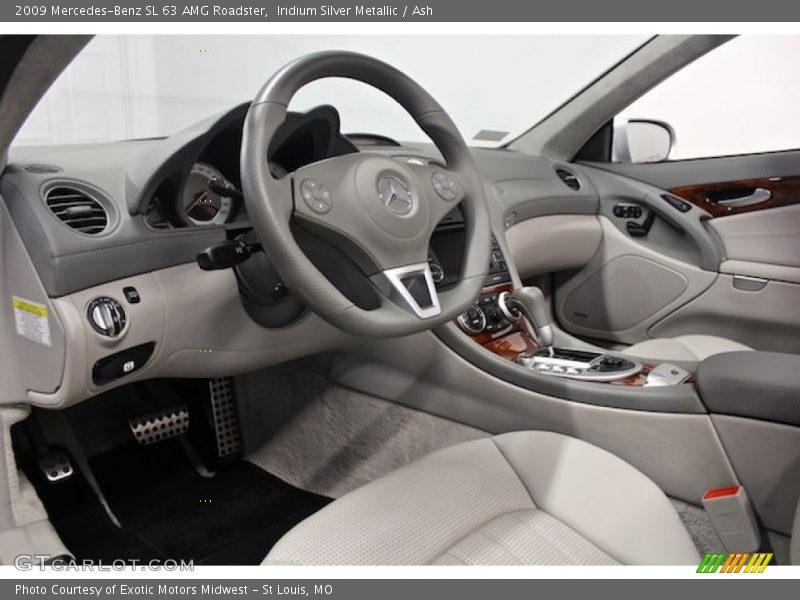 Iridium Silver Metallic / Ash 2009 Mercedes-Benz SL 63 AMG Roadster