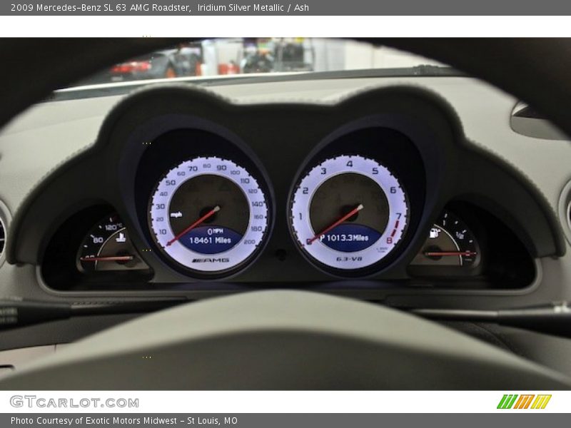 Iridium Silver Metallic / Ash 2009 Mercedes-Benz SL 63 AMG Roadster