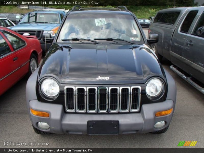 Black Clearcoat / Dark Slate Gray 2003 Jeep Liberty Sport 4x4