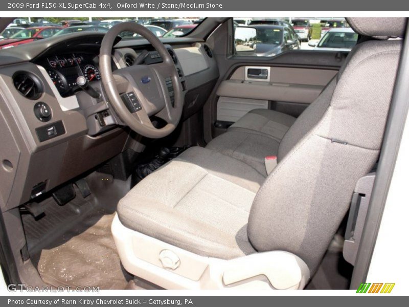 Oxford White / Stone/Medium Stone 2009 Ford F150 XL SuperCab 4x4