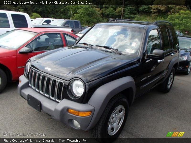 Black Clearcoat / Dark Slate Gray 2003 Jeep Liberty Sport 4x4