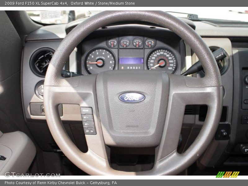 Oxford White / Stone/Medium Stone 2009 Ford F150 XL SuperCab 4x4