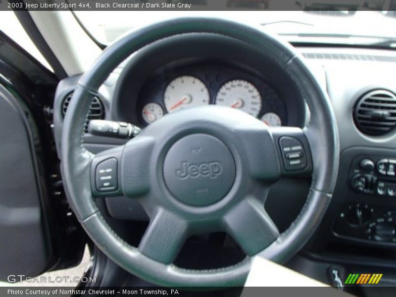 Black Clearcoat / Dark Slate Gray 2003 Jeep Liberty Sport 4x4