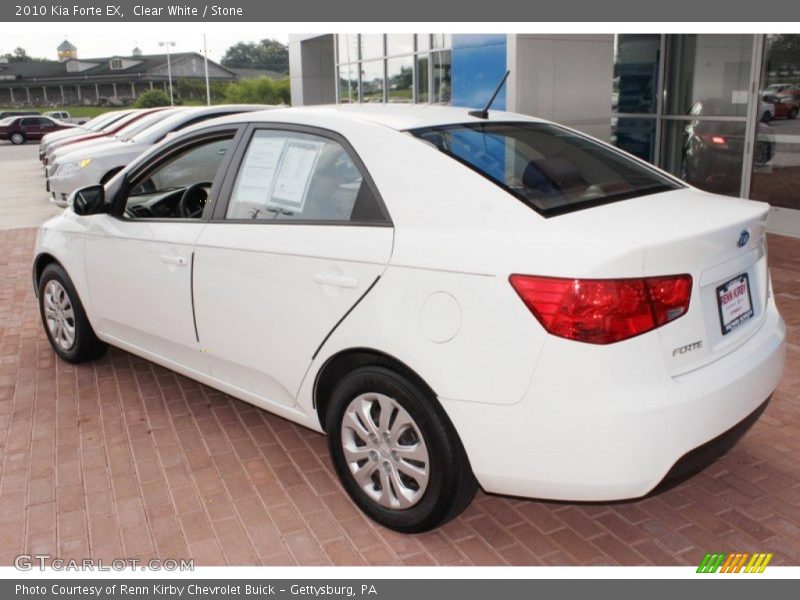 Clear White / Stone 2010 Kia Forte EX