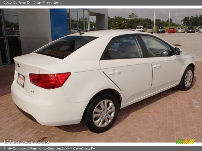 Clear White / Stone 2010 Kia Forte EX