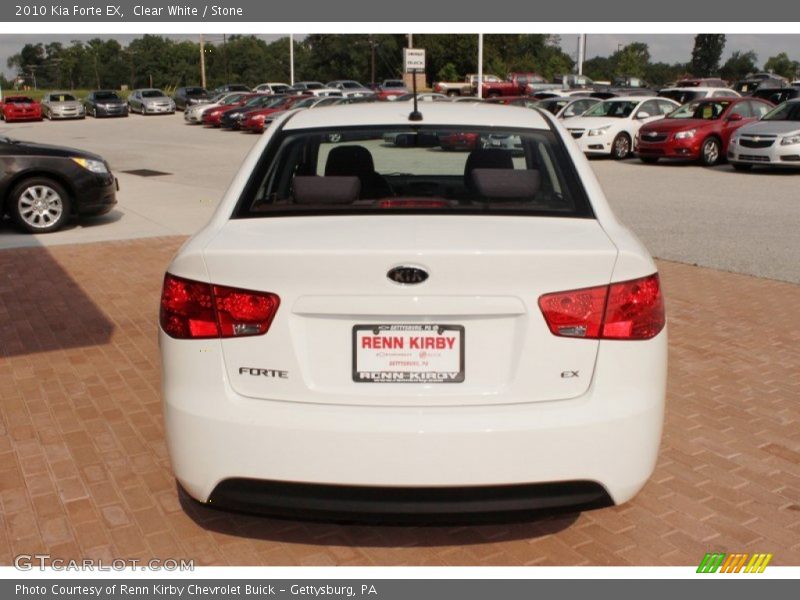 Clear White / Stone 2010 Kia Forte EX
