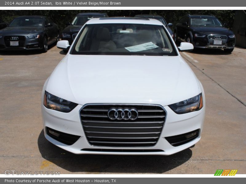 Ibis White / Velvet Beige/Moor Brown 2014 Audi A4 2.0T Sedan