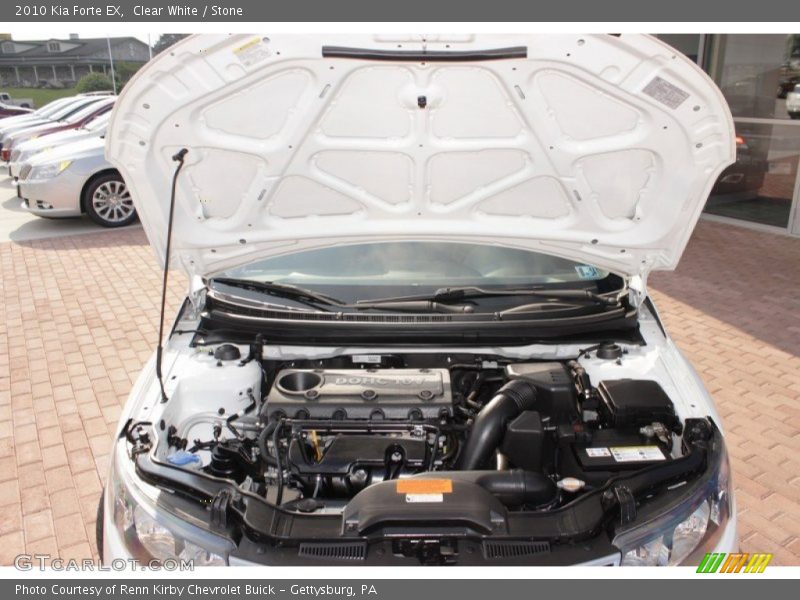 Clear White / Stone 2010 Kia Forte EX