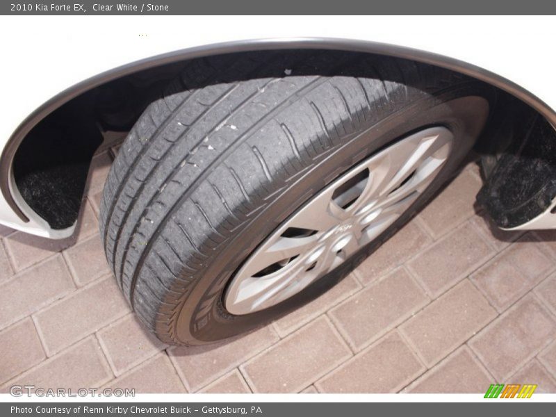 Clear White / Stone 2010 Kia Forte EX