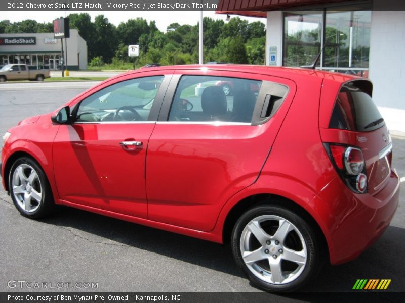 Victory Red / Jet Black/Dark Titanium 2012 Chevrolet Sonic LTZ Hatch