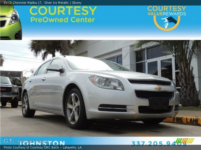 Silver Ice Metallic / Ebony 2012 Chevrolet Malibu LT