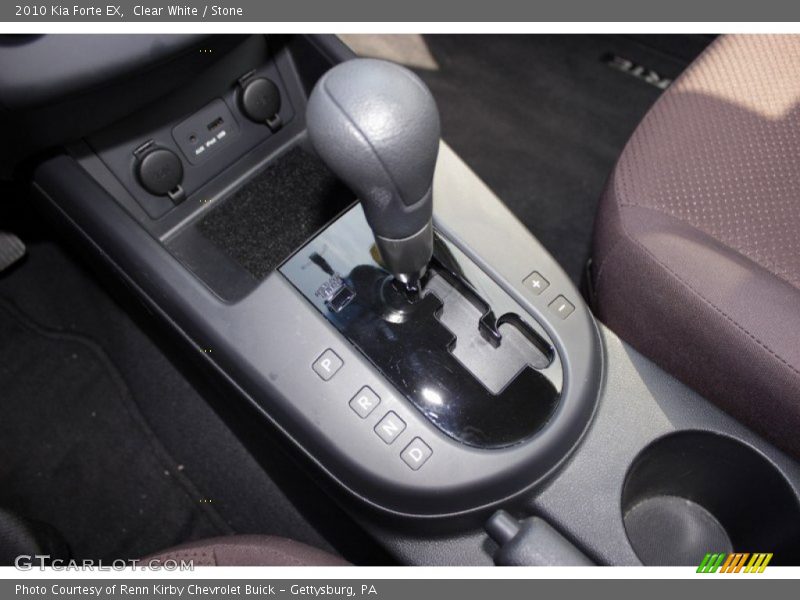 Clear White / Stone 2010 Kia Forte EX