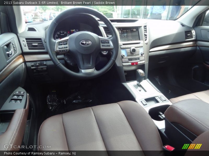 Brilliant Brown Pearl / Saddle Brown 2013 Subaru Outback 3.6R Limited