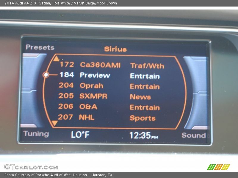 Ibis White / Velvet Beige/Moor Brown 2014 Audi A4 2.0T Sedan