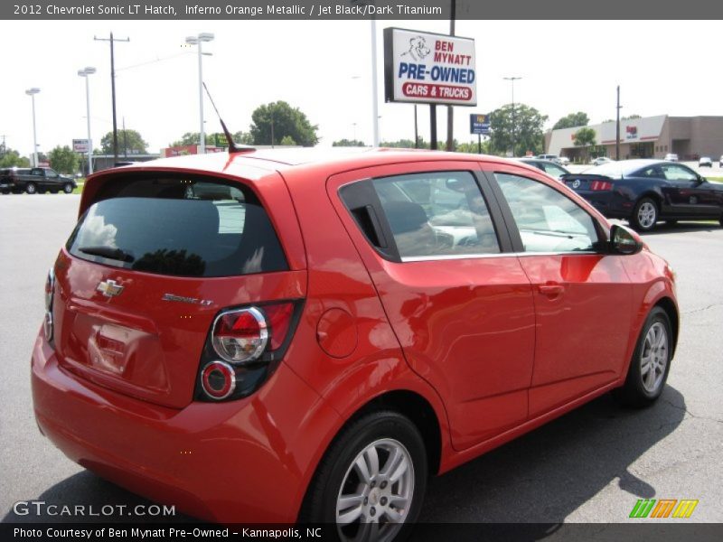 Inferno Orange Metallic / Jet Black/Dark Titanium 2012 Chevrolet Sonic LT Hatch