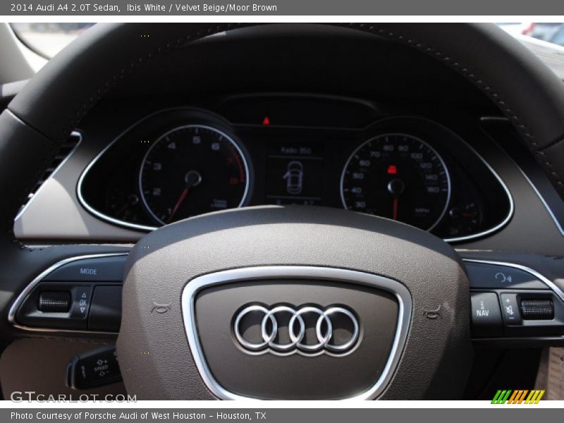 Ibis White / Velvet Beige/Moor Brown 2014 Audi A4 2.0T Sedan