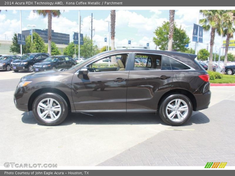 Kona Coffee Metallic / Parchment 2014 Acura RDX Technology AWD