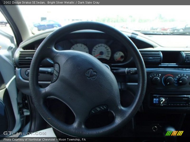 Bright Silver Metallic / Dark Slate Gray 2002 Dodge Stratus SE Sedan