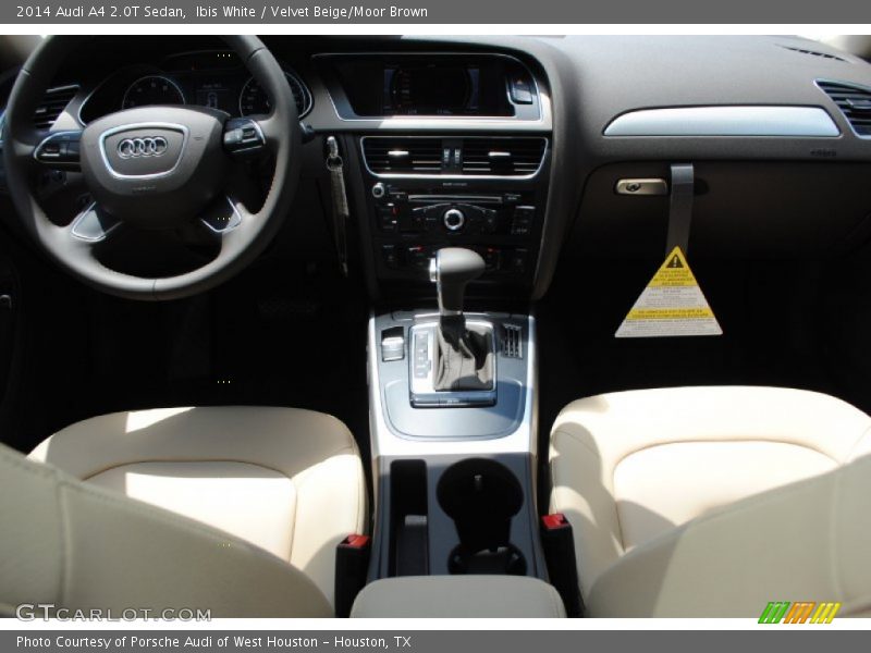 Ibis White / Velvet Beige/Moor Brown 2014 Audi A4 2.0T Sedan