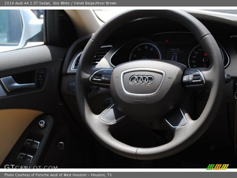 Ibis White / Velvet Beige/Moor Brown 2014 Audi A4 2.0T Sedan