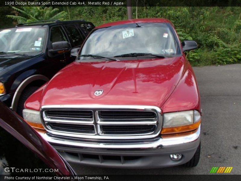 Metallic Red / Agate 1998 Dodge Dakota Sport Extended Cab 4x4