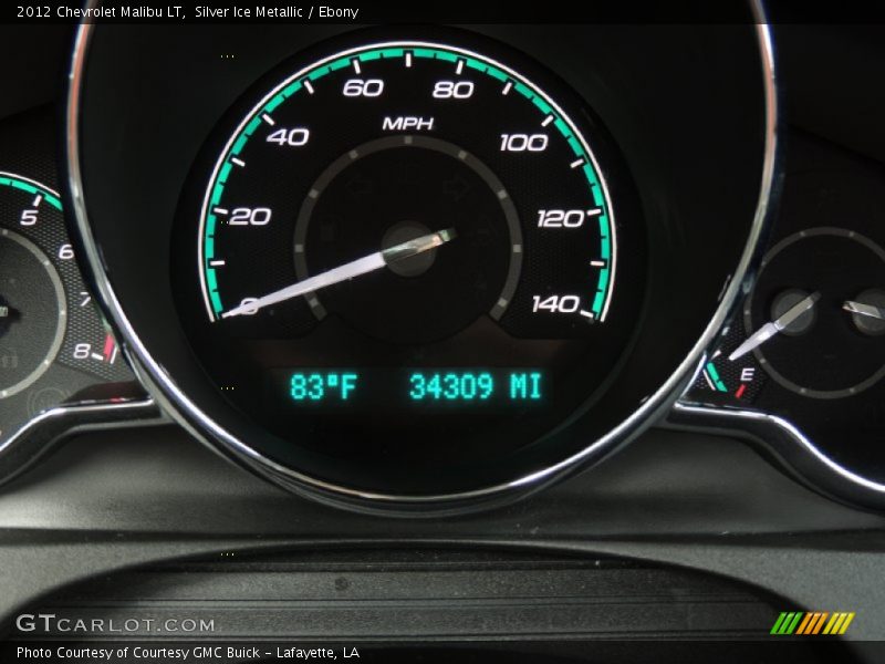 Silver Ice Metallic / Ebony 2012 Chevrolet Malibu LT