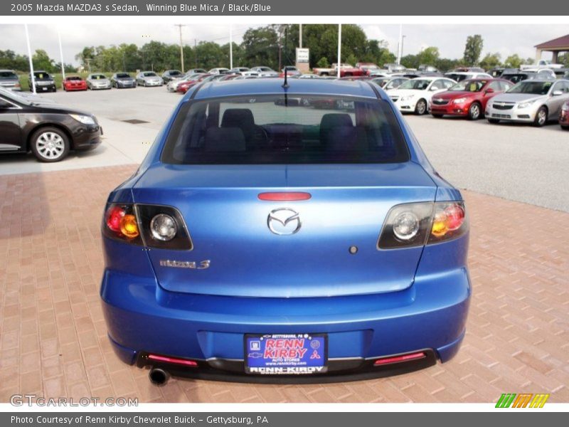 Winning Blue Mica / Black/Blue 2005 Mazda MAZDA3 s Sedan