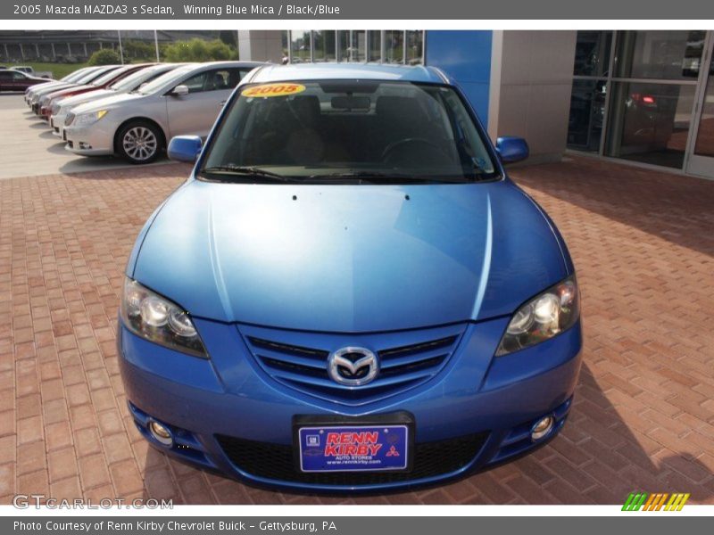 Winning Blue Mica / Black/Blue 2005 Mazda MAZDA3 s Sedan
